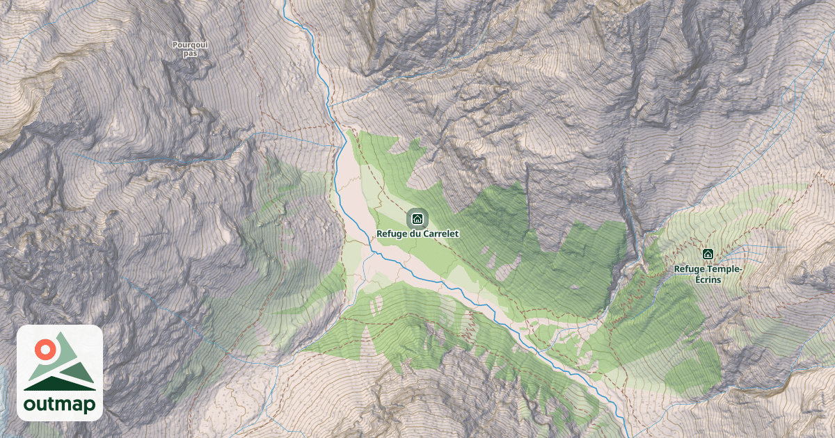 Map of Refuge du Carrelet