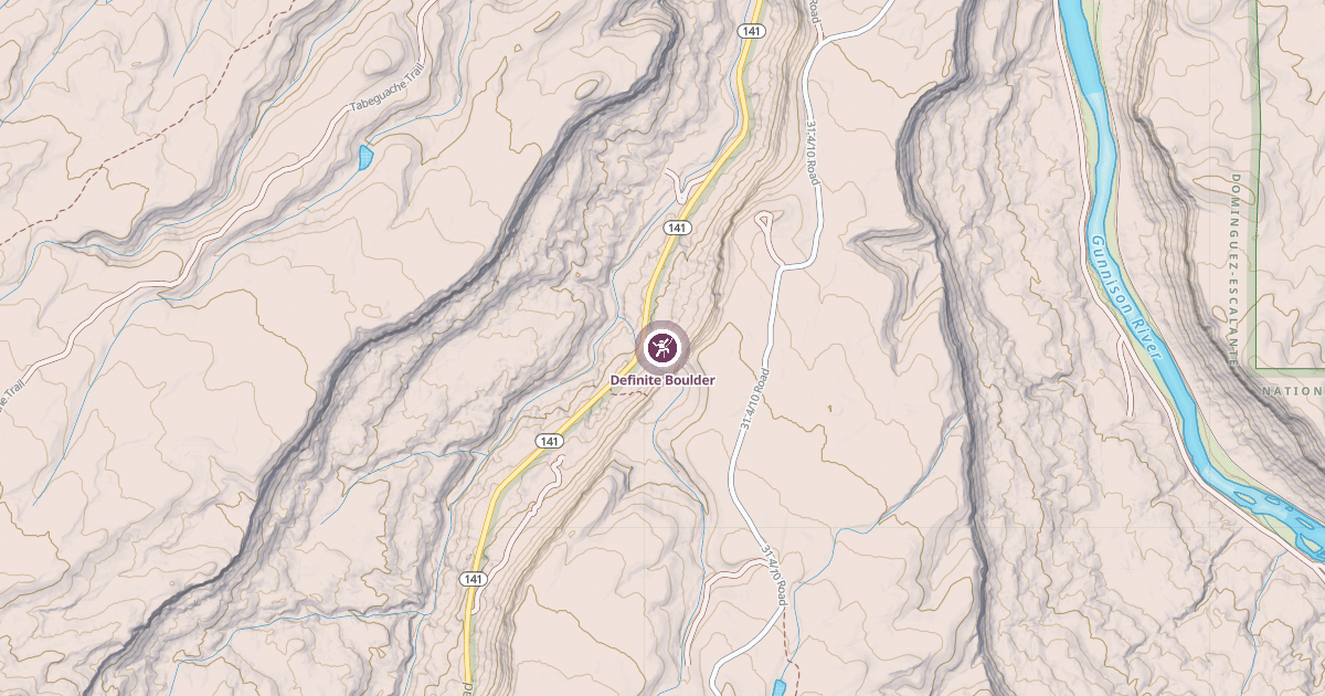 Map preview of Definite Boulder