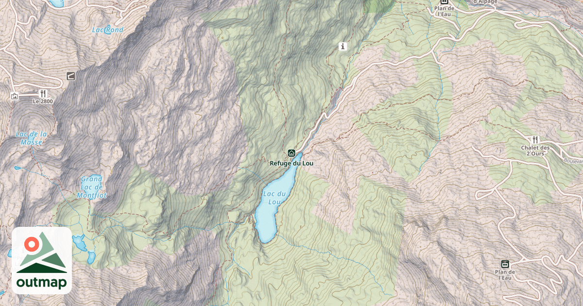 Map of Refuge du Lou
