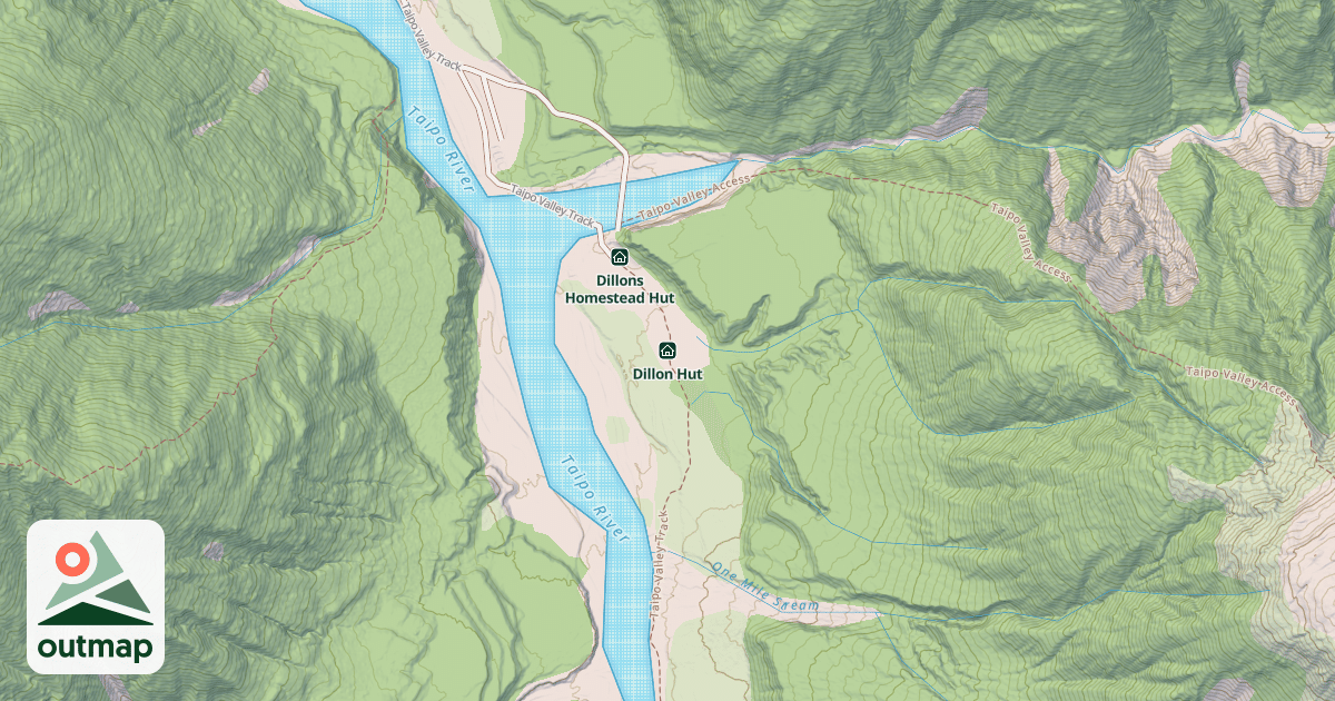 Map of Dillon Hut