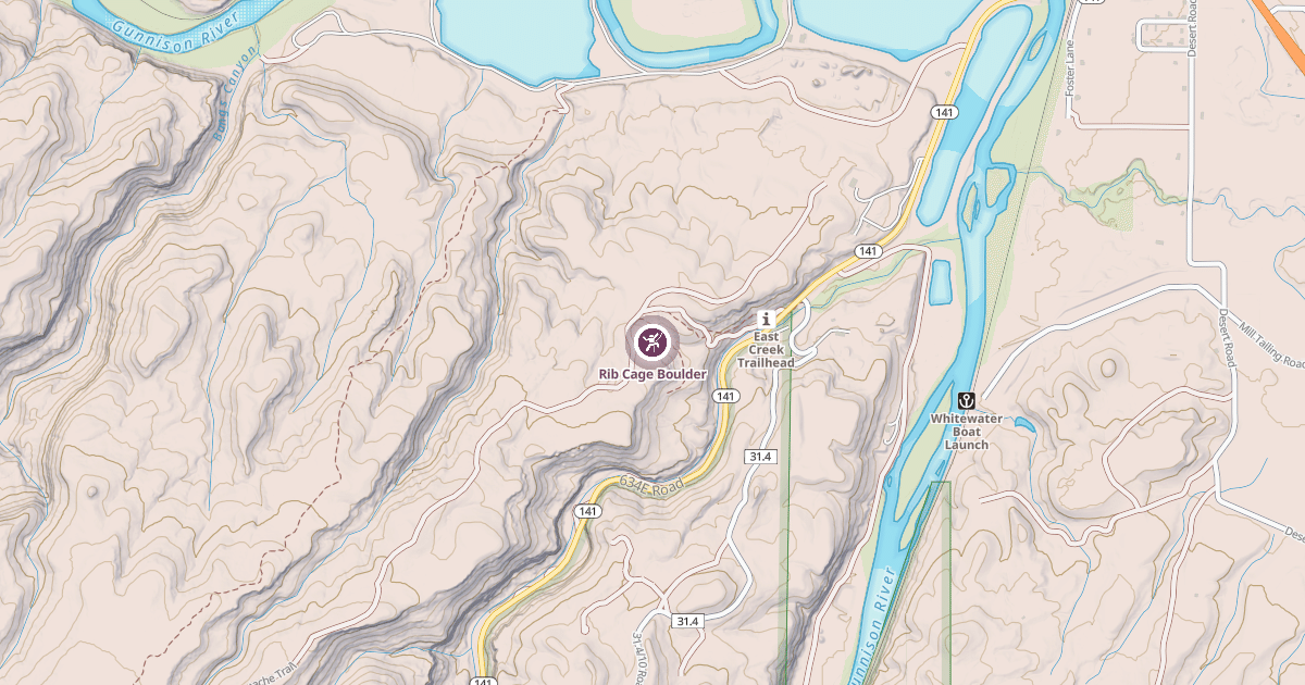 Map preview of Rib Cage Boulder