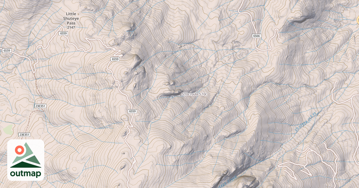 Map of 5.10c route