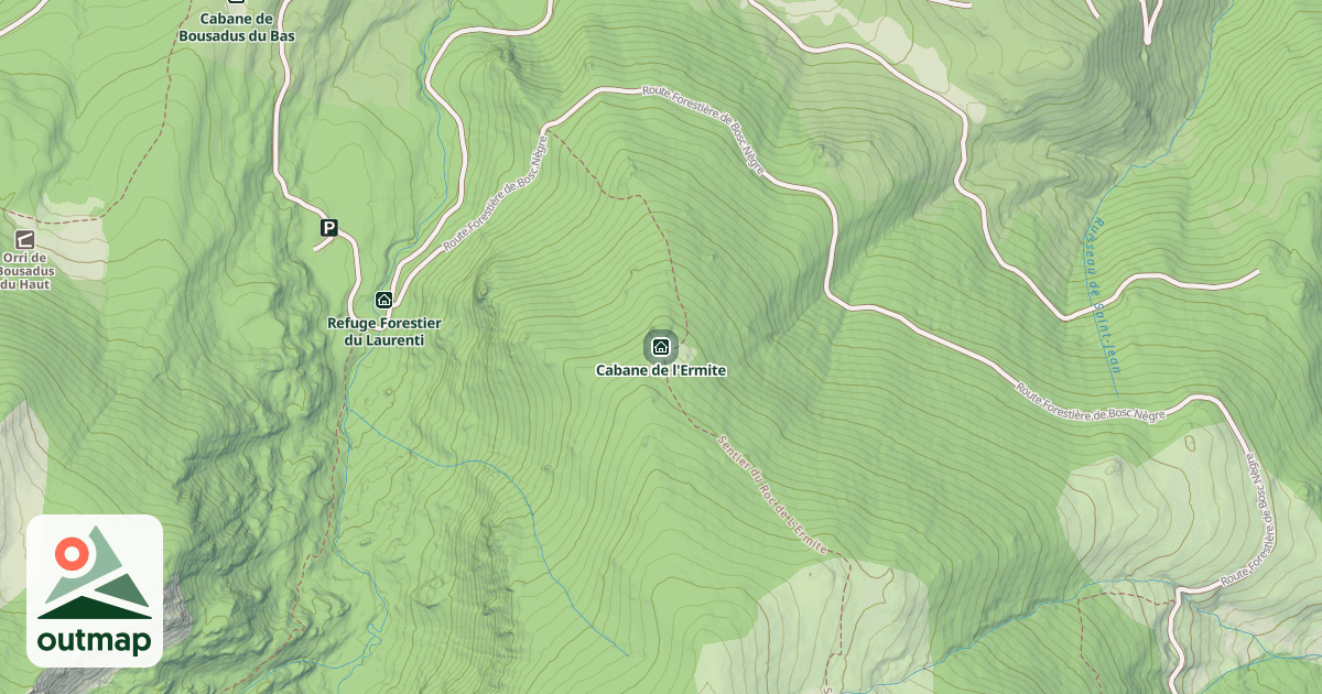 Map of Cabane de l'Ermite