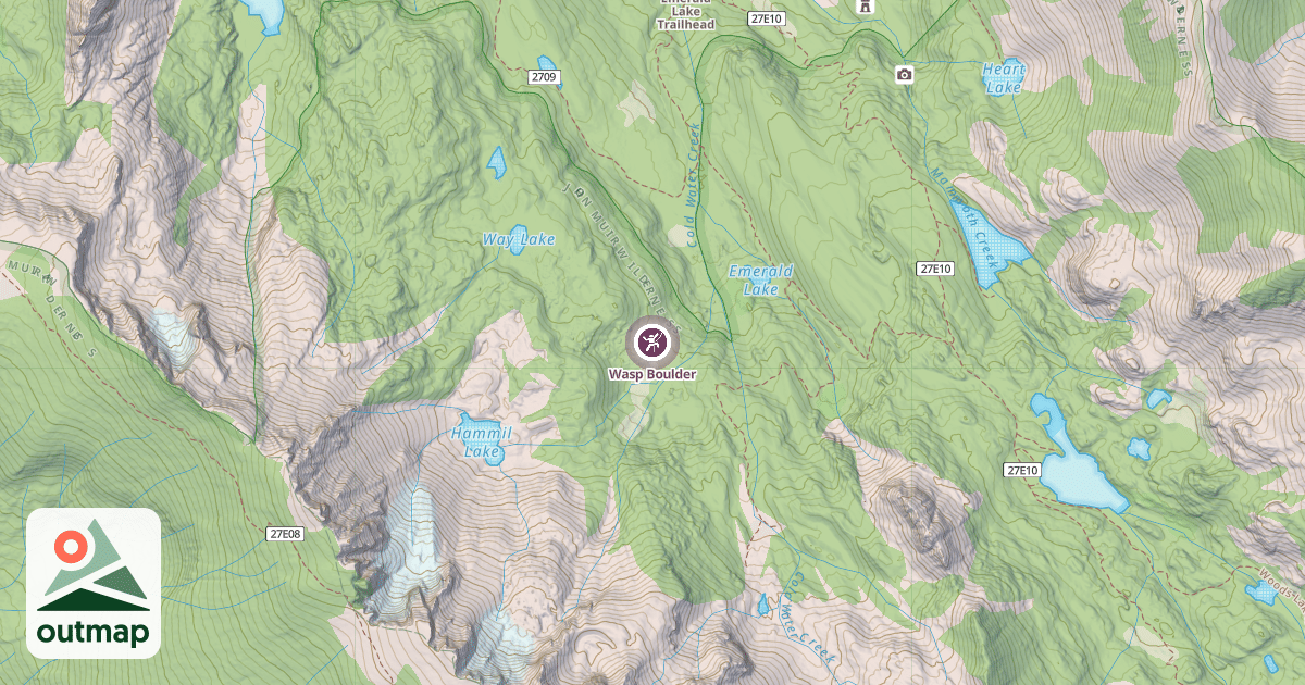 Map of Wasp Boulder