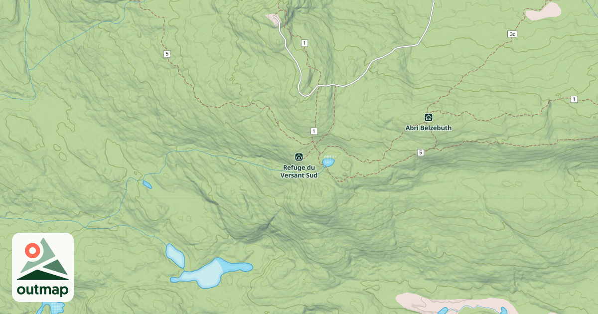 Map of Refuge du Versant Sud
