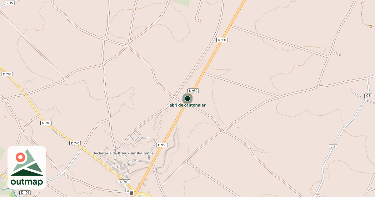 Map of abri de cantonnier