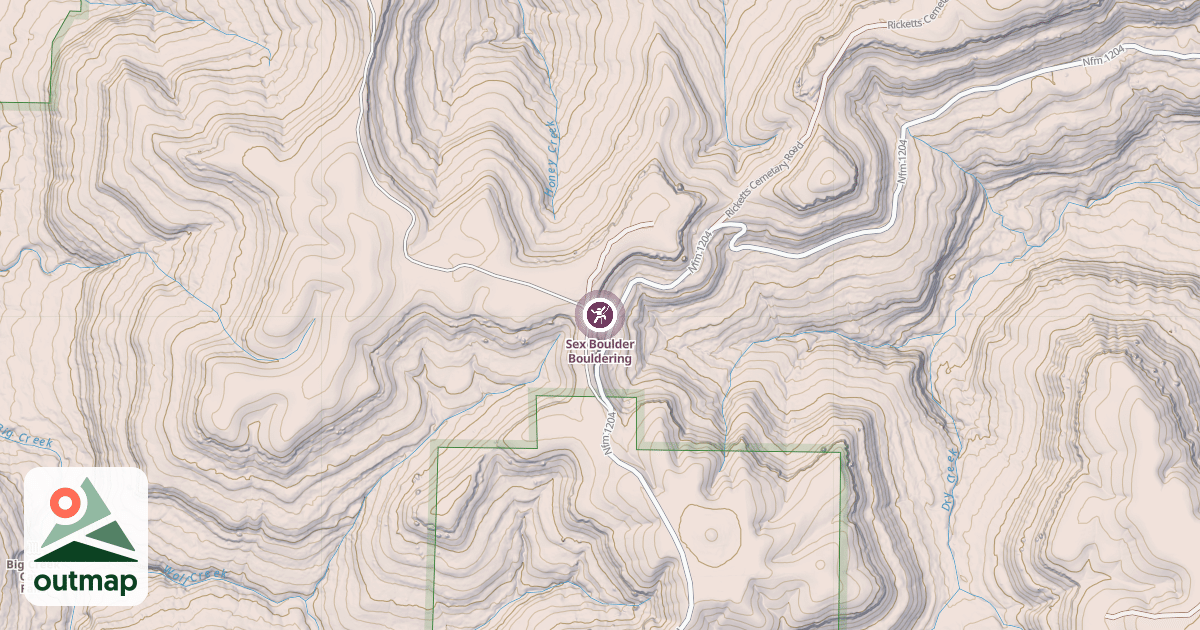 Map of Sex Boulder Bouldering