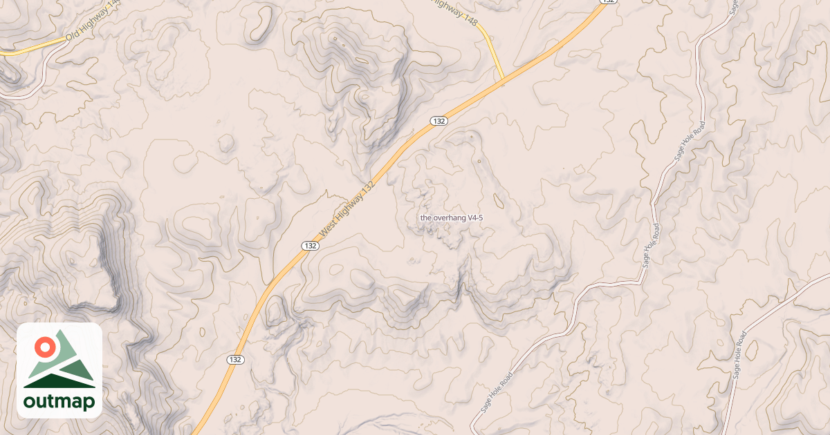 Map of the overhang
