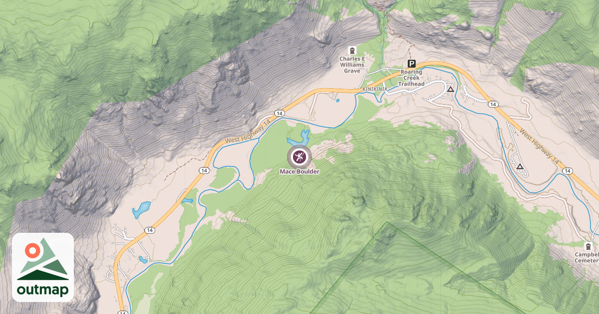 Map of Mace Boulder