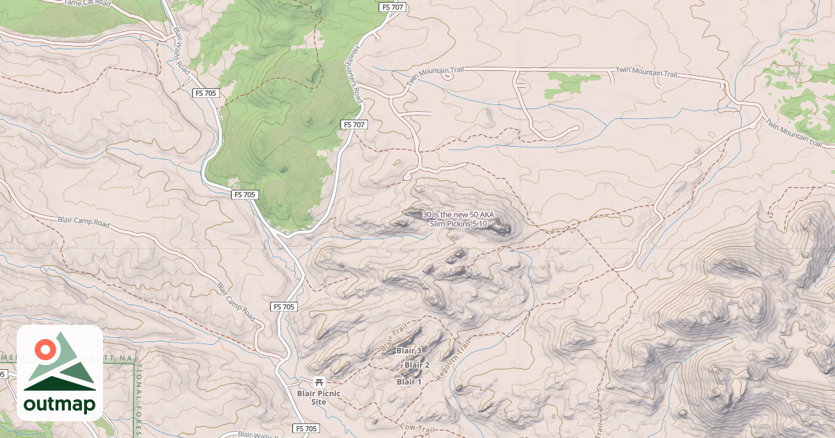 Map of 30 is the new 50 AKA Slim Pickins