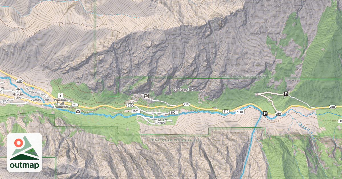 Map of Del Tongo