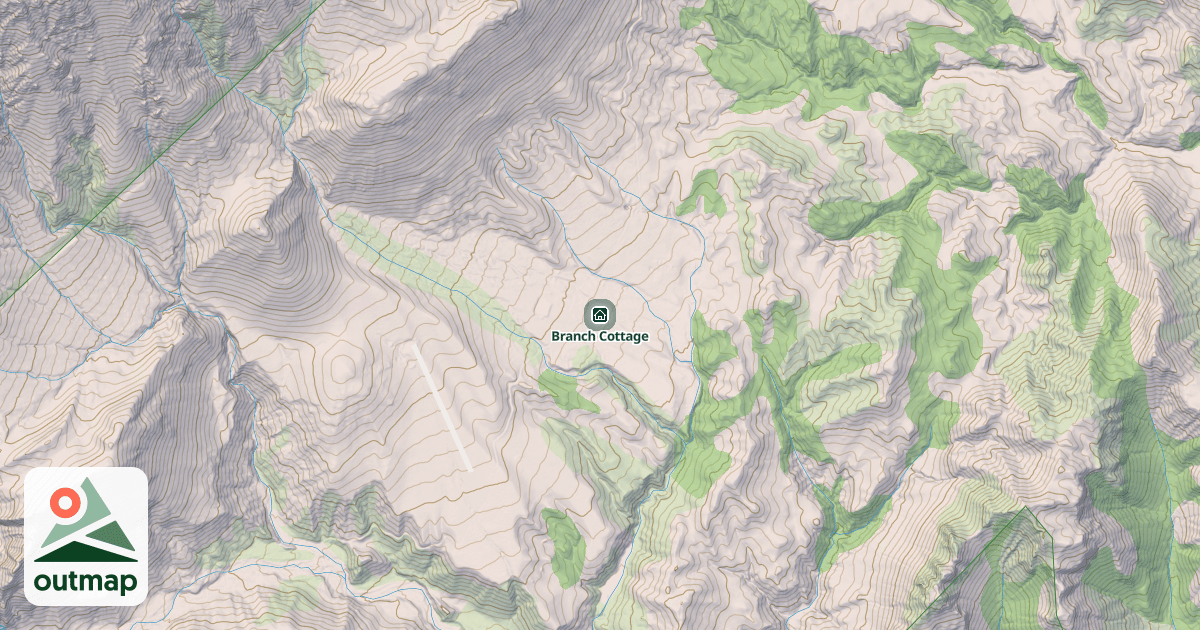 Map of Branch Cottage