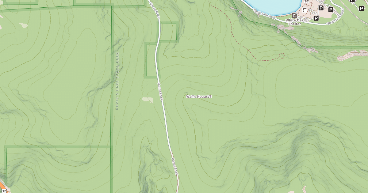 Map preview of Waffle House