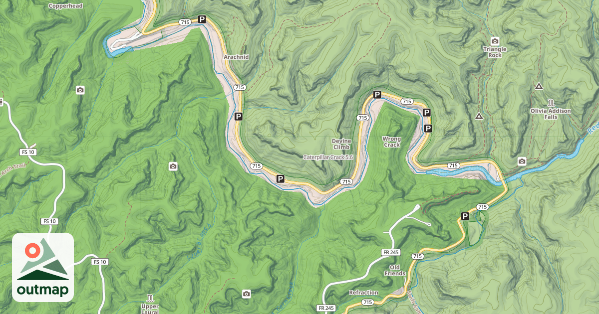 Map of Caterpillar Crack