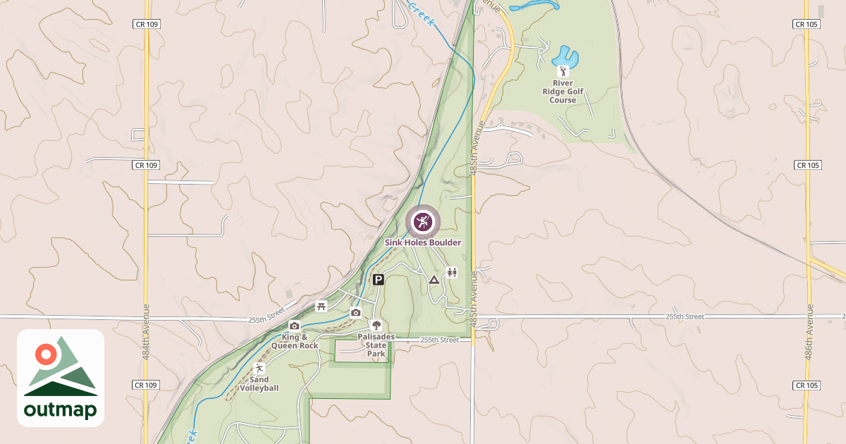 Map of Sink Holes Boulder