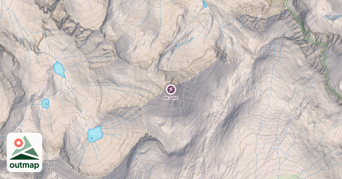Map of Mt Gabb