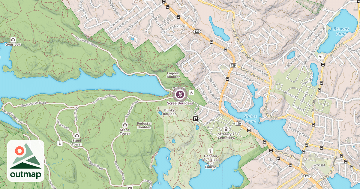 Map of Scree Boulders