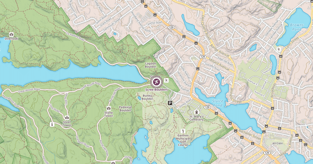 Map preview of Scree Boulders