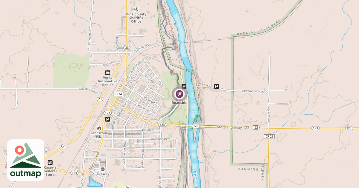 Map of Roadside