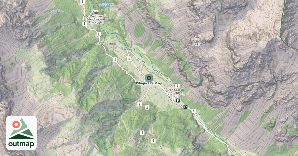Map of Rifugio I Re Magi