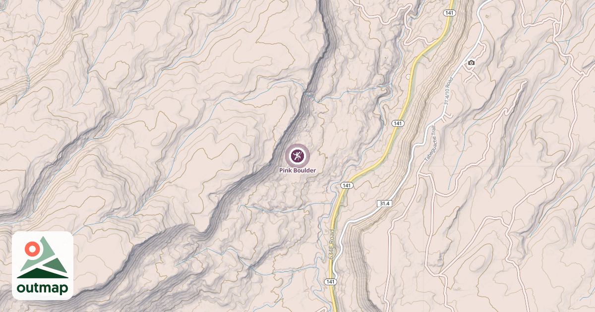Map of Pink Boulder