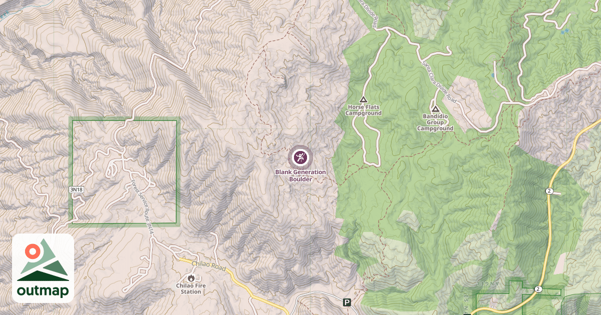 Map of Blank Generation Boulder