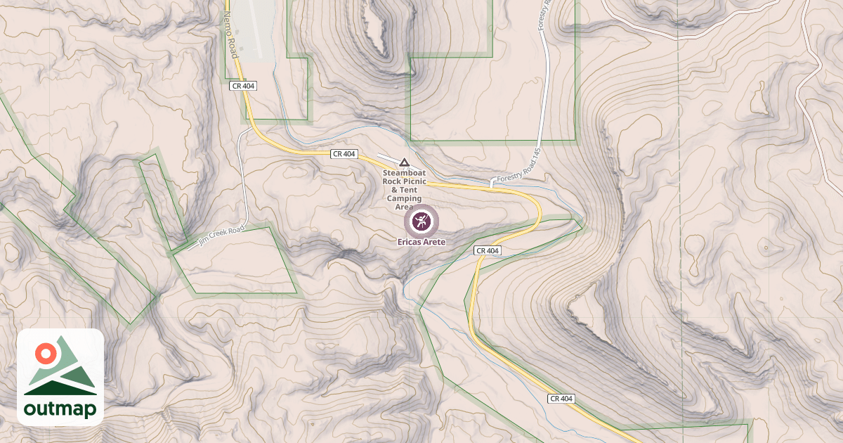 Map of Ericas Arete