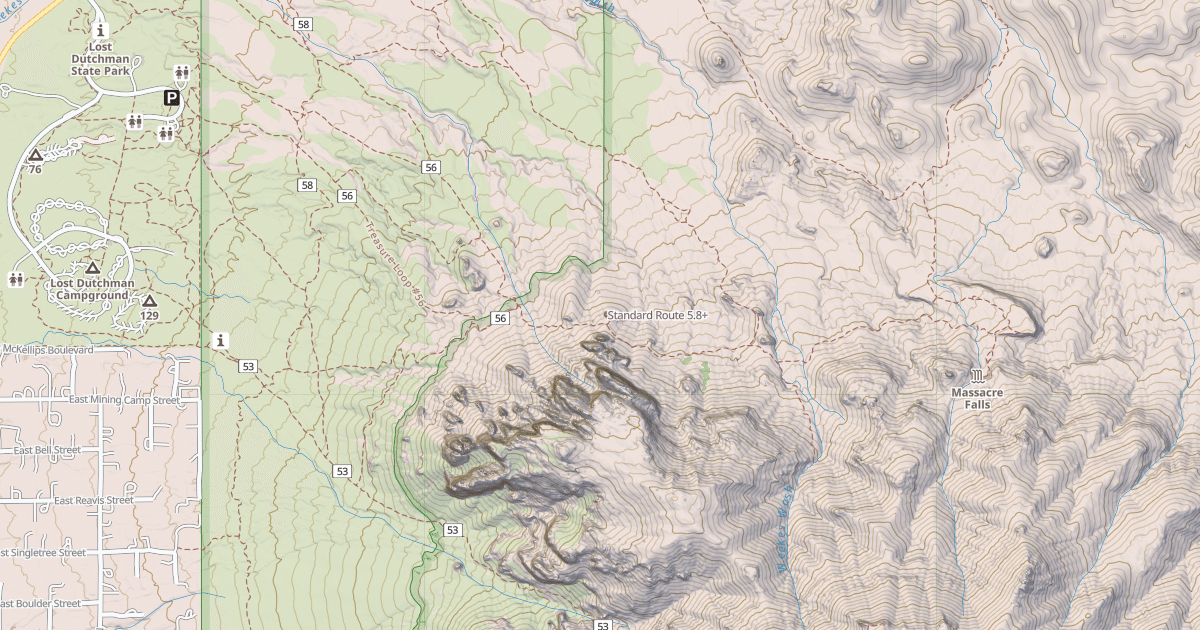 Map preview of Standard Route
