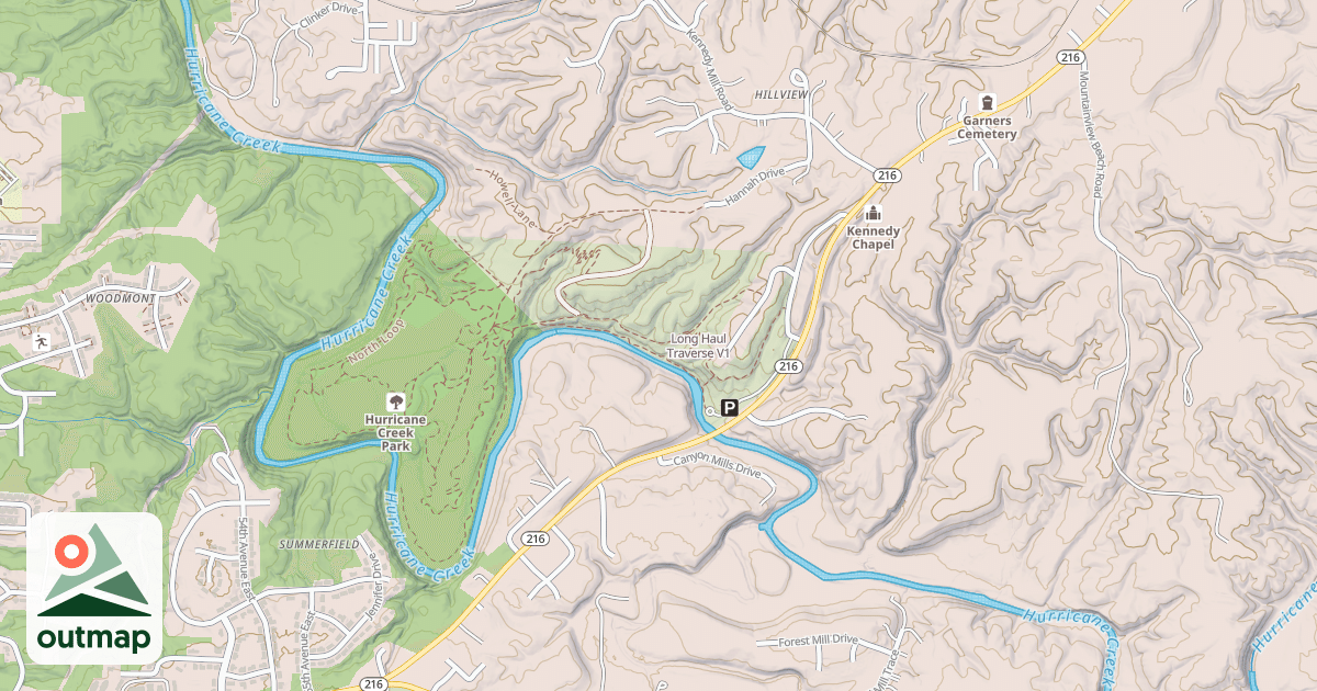 Map of Long Haul Traverse