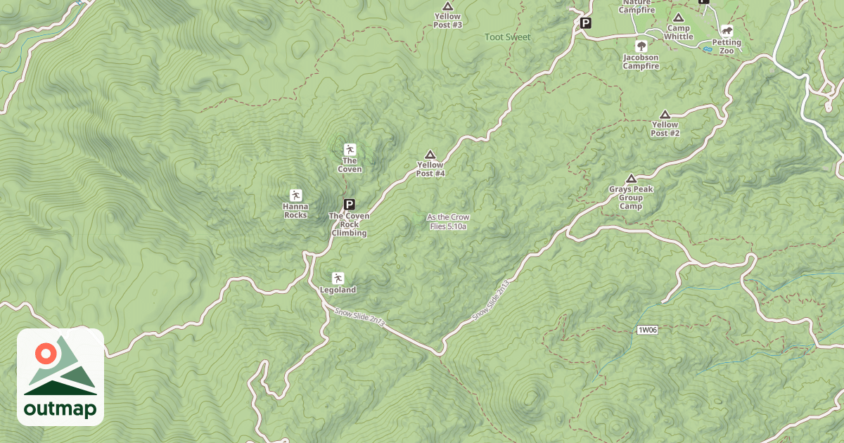 Map of As the Crow Flies
