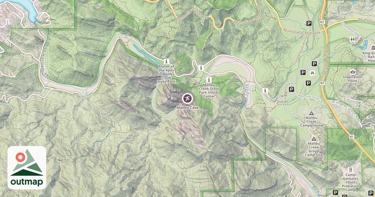 Map of Malibu Cave