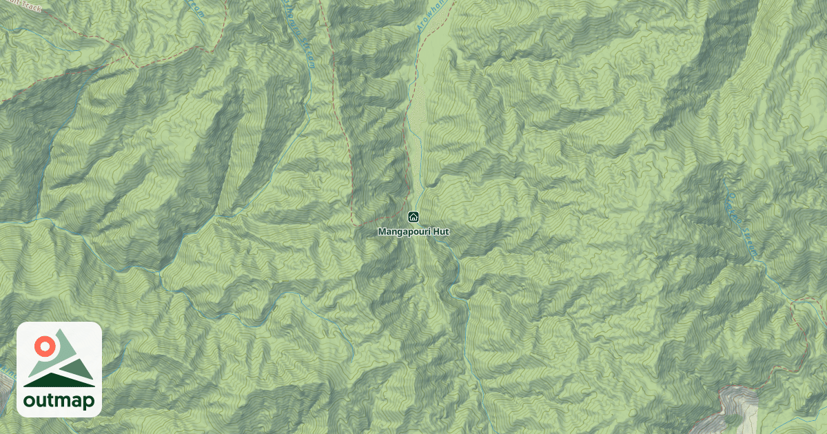 Map of Mangapouri Hut
