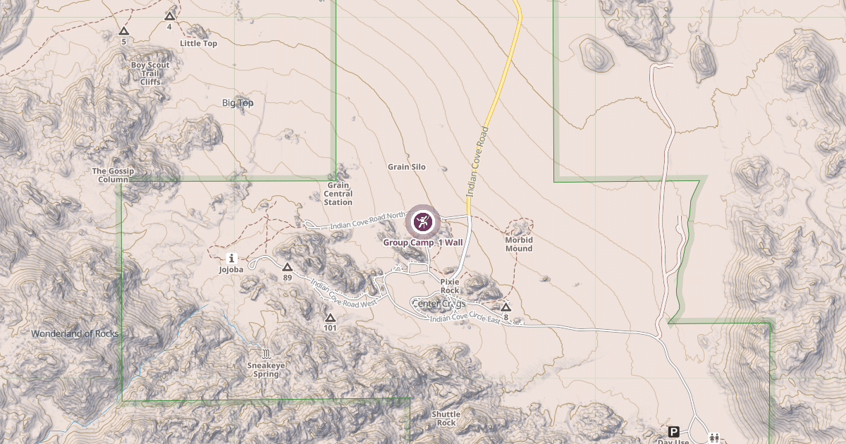 Map preview of Group Camp  1 Wall