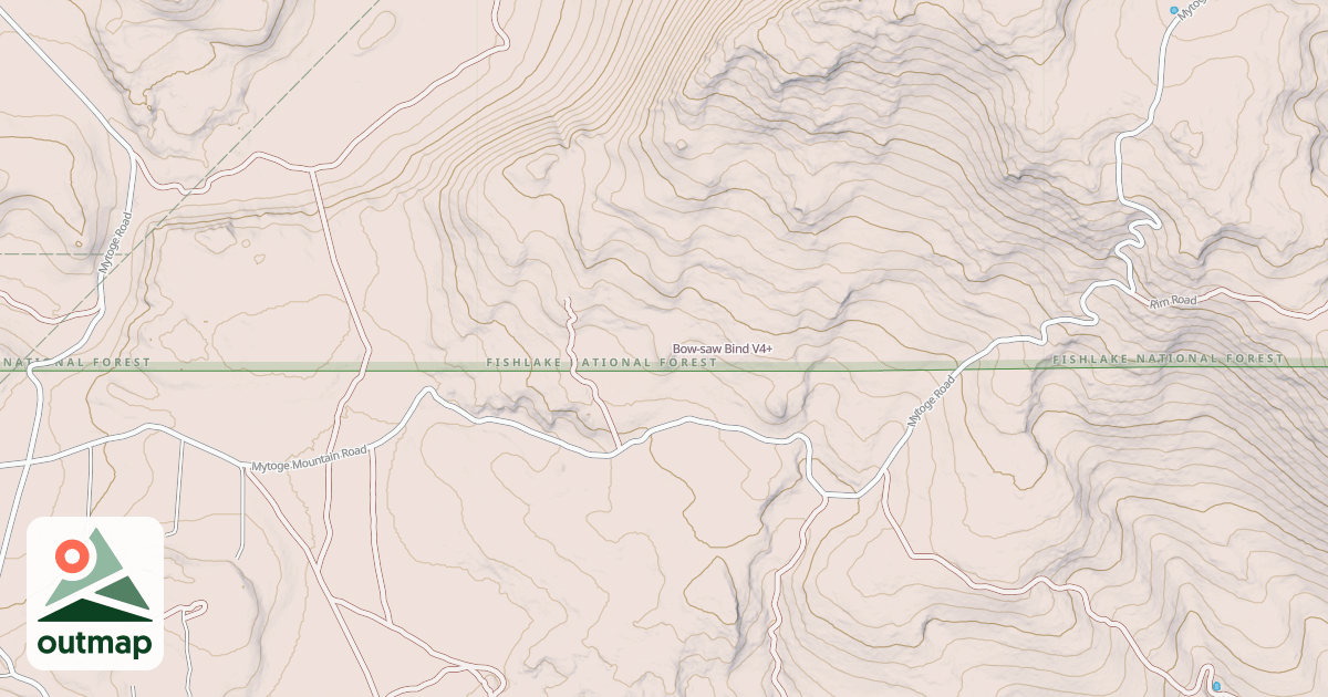 Map of Bow-saw Bind