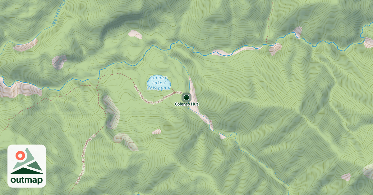 Map of Colenso Hut