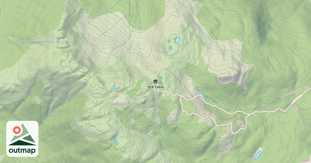 Map of 10 K Cabin