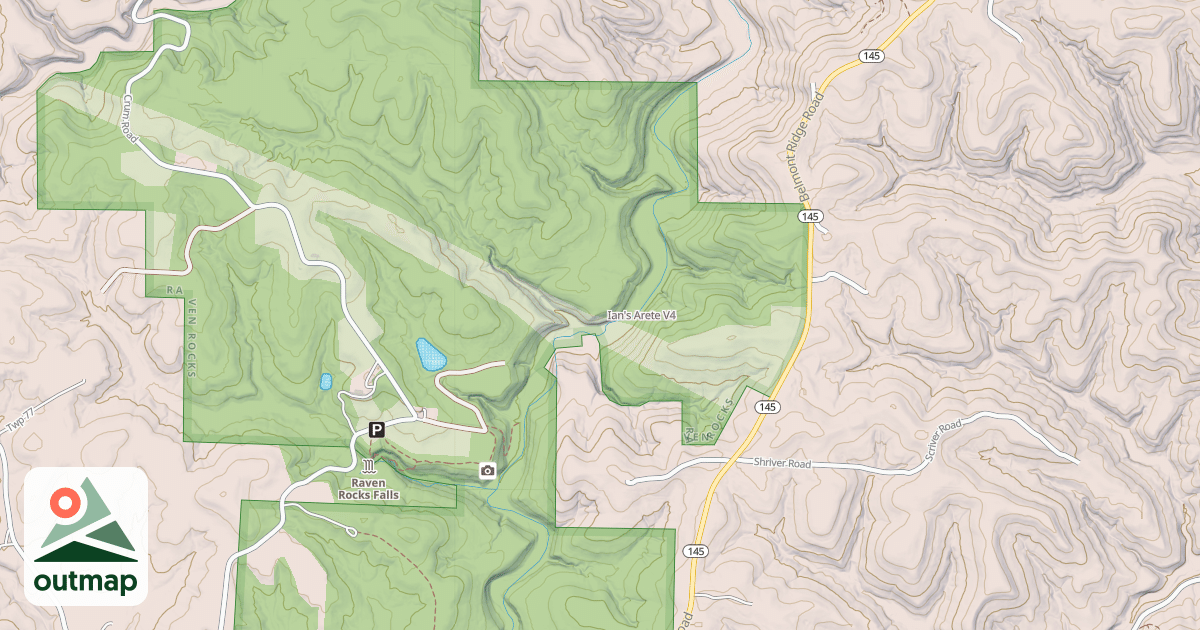 Map of Ian's Arete