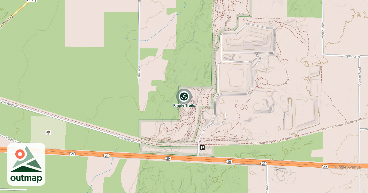 Map of Ringle Trails