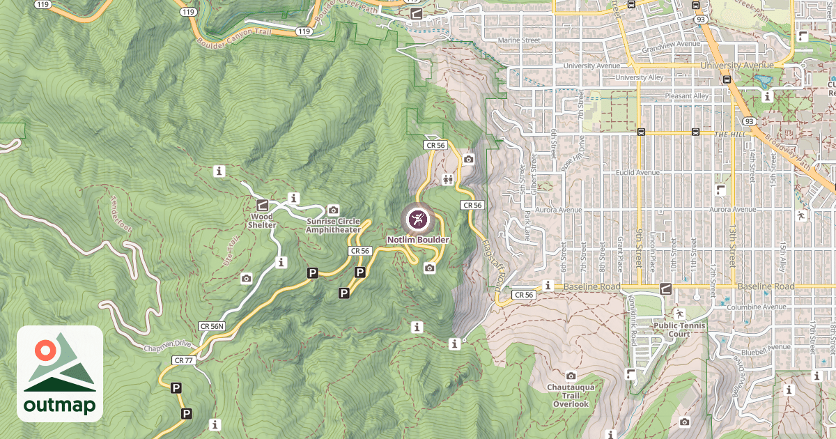 Map of Notlim Boulder