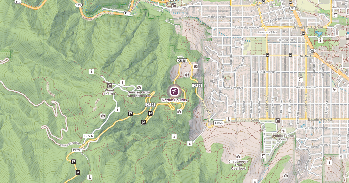 Map preview of Notlim Boulder
