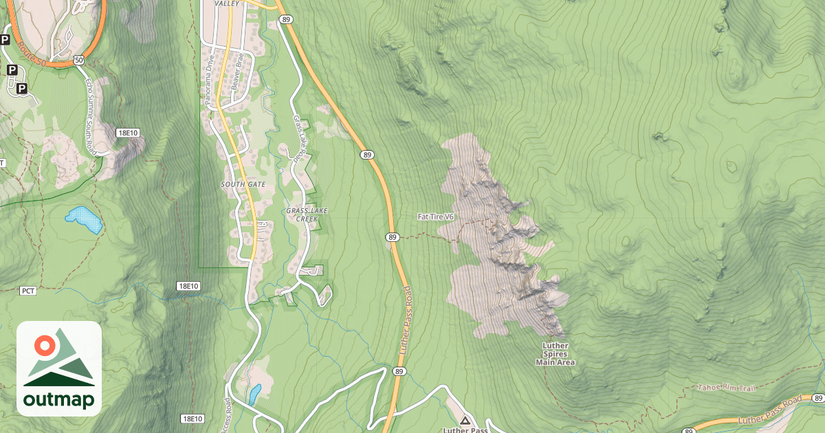 Map of Fat Tire