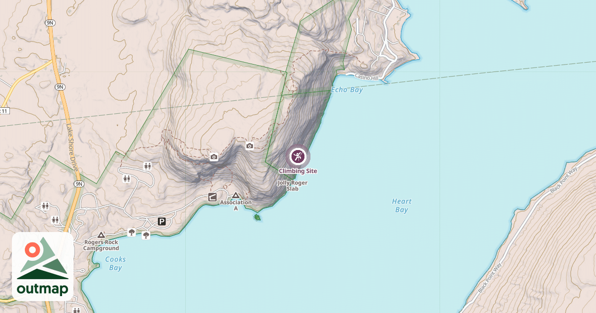 Map of Climbing Site