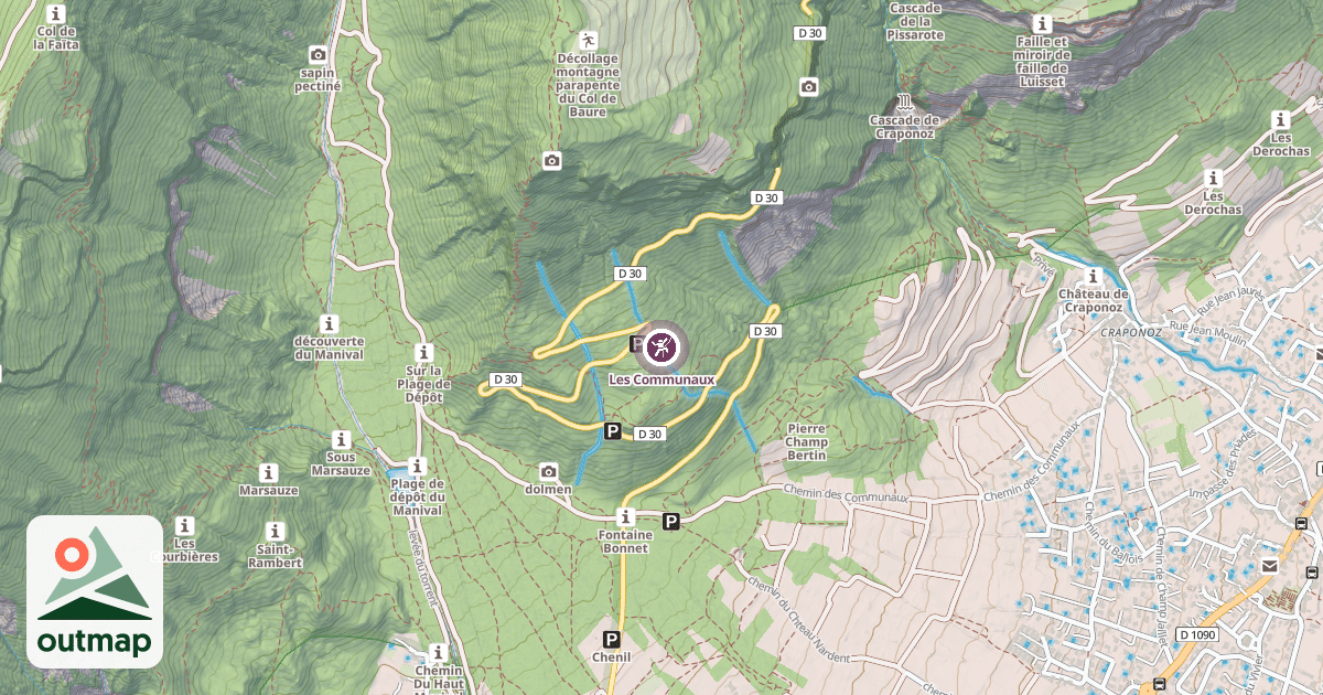 Map of Les Communaux