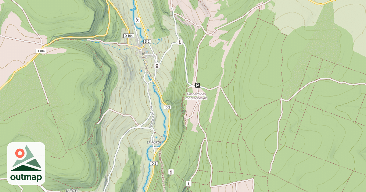 Map of Gaspard des montagnes