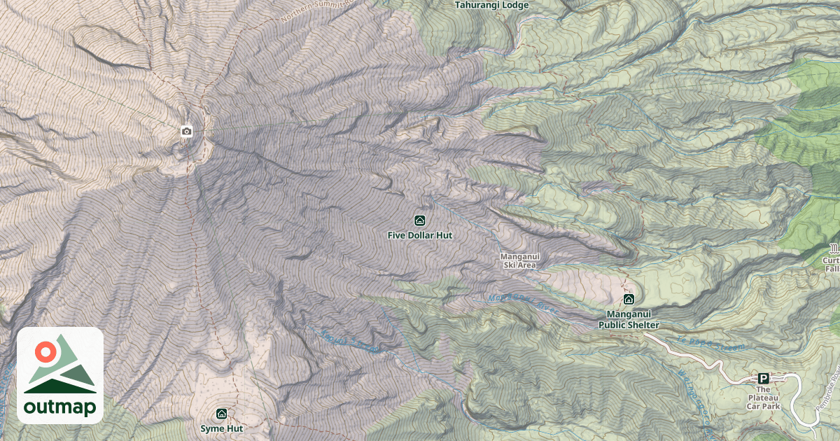 Map of Five Dollar Hut