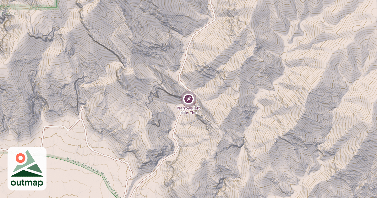 Map of Narrows left side, The