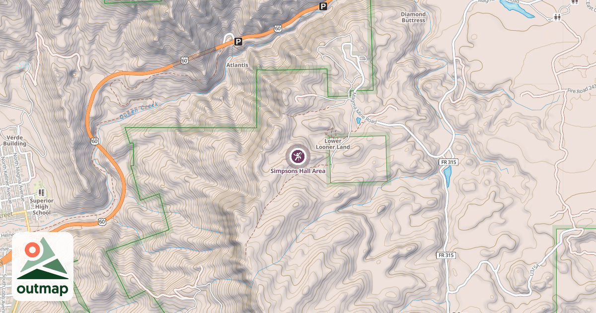 Map of Simpsons Hall Area