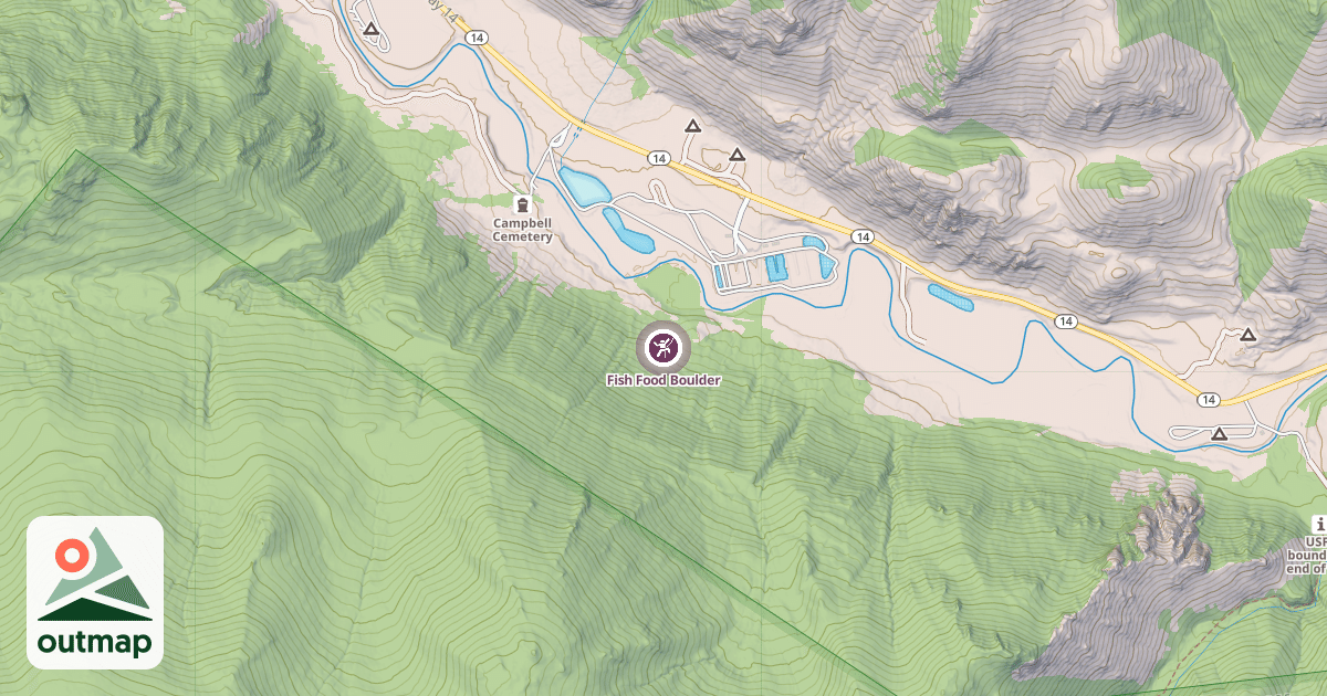 Map of Fish Food Boulder
