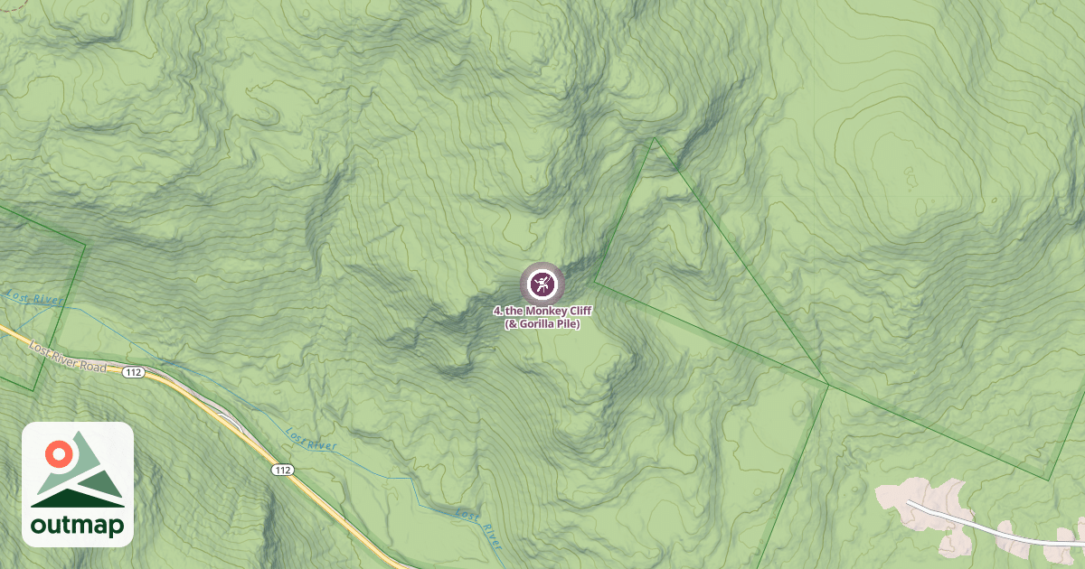 Map of 4. the Monkey Cliff (& Gorilla Pile)