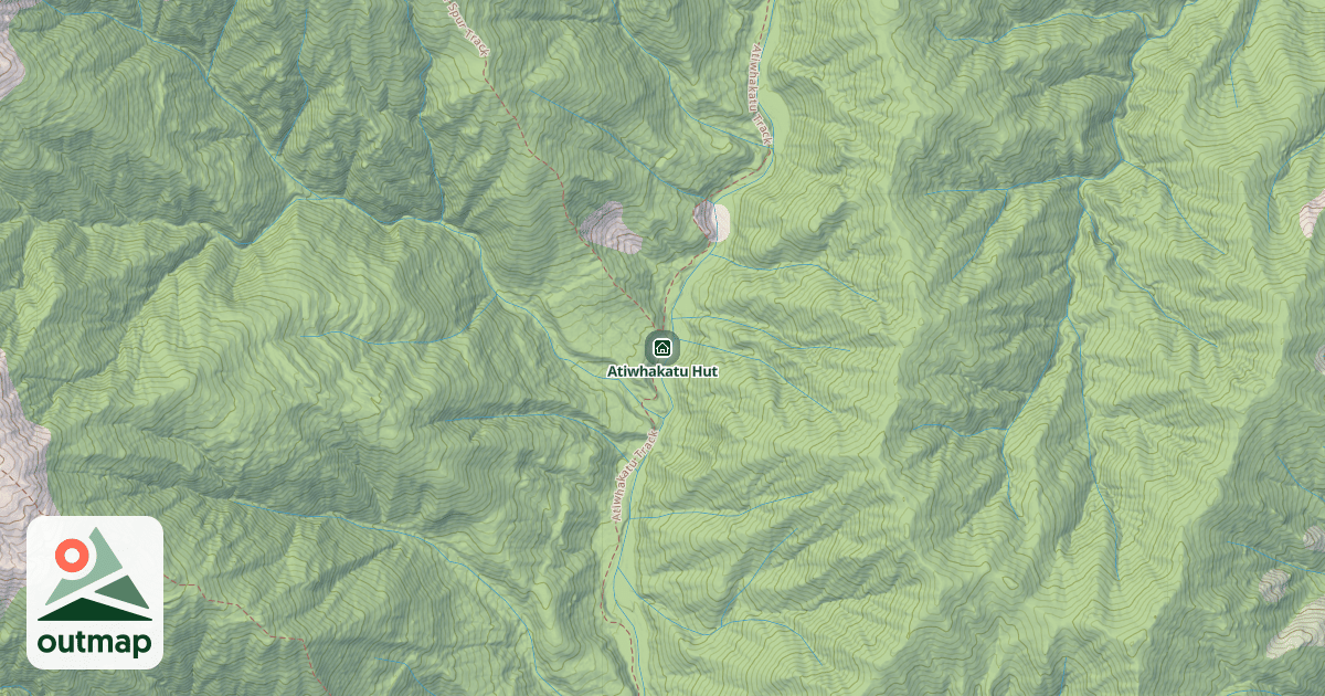 Map of Atiwhakatu Hut